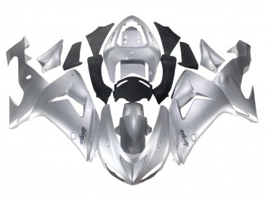 2006-2007 Kawasaki ZX10R Motorcycle Fairings - Silver Black Ninja Canada for Sale