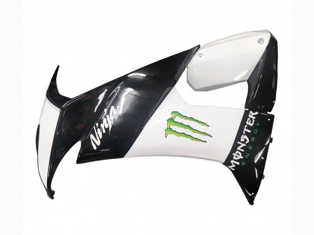 2008-2010 Kawasaki ZX10R Motorcycle Fairings - Glossy Black White Green Monster Elf Canada for Sale