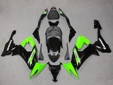2008-2010 Kawasaki ZX10R Motorcycle Fairings - Green Glossy Black Canada for Sale