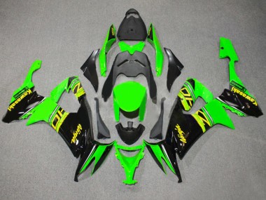 2008-2010 Kawasaki ZX10R Motorcycle Fairings - Green Glossy Black Yellow Canada for Sale
