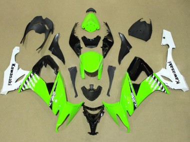 2008-2010 Kawasaki ZX10R Motorcycle Fairing - White Green Black Canada for Sale