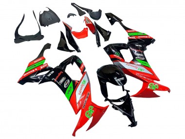 2008-2010 Kawasaki ZX10R Motorcycle Fairings - Red Green Black Canada for Sale