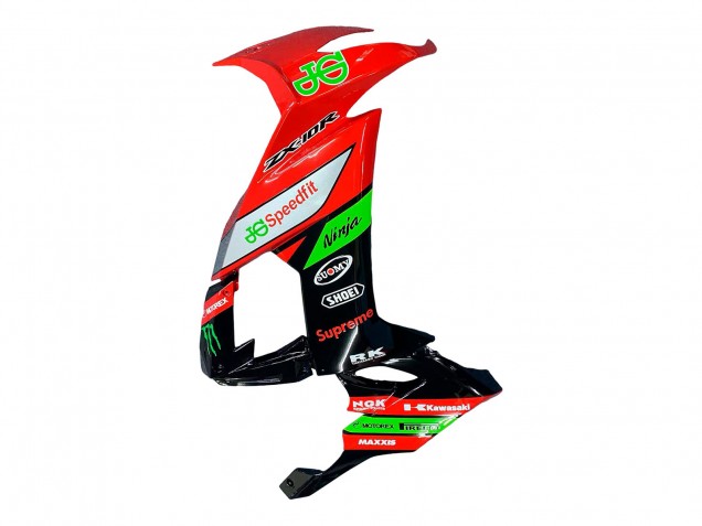 2008-2010 Kawasaki ZX10R Motorcycle Fairings - Red Green Black Canada for Sale