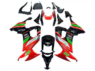 2008-2010 Kawasaki ZX10R Motorcycle Fairings - Red Green Black Canada for Sale