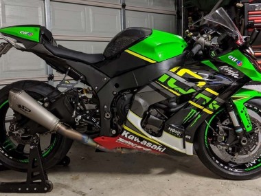 2011-2015 Kawasaki ZX10R Motorcycle Fairings - Green Yellow Black White Elf Monster Canada for Sale