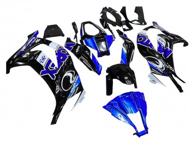 2011-2015 Kawasaki ZX10R Motorcycle Fairings - Blue White Glossy Black Canada for Sale