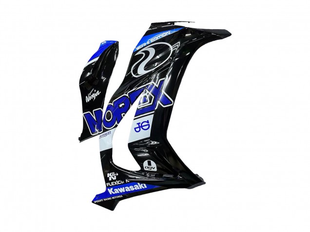 2011-2015 Kawasaki ZX10R Motorcycle Fairings - Blue White Glossy Black Canada for Sale
