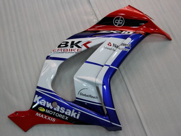 2011-2015 Kawasaki ZX10R Motorcycle Fairings - White Blue Red Black SBK Maxxis Canada for Sale