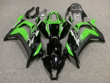2011-2015 Kawasaki ZX10R Motorcycle Fairings - Green Glossy Black Matte Black Canada for Sale