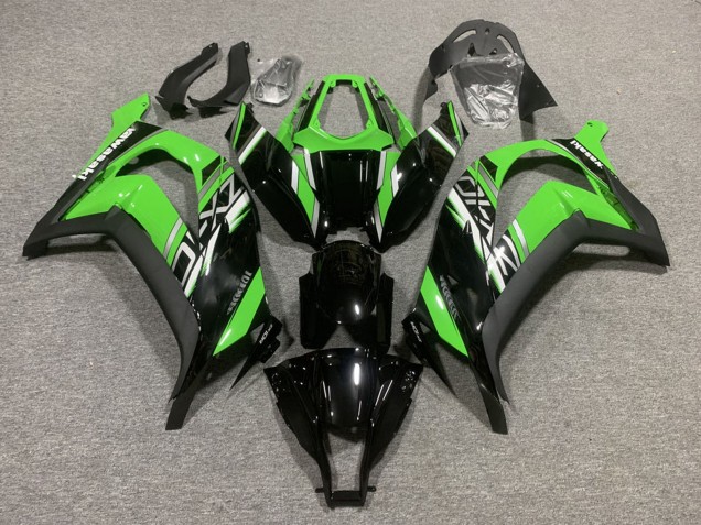 2011-2015 Kawasaki ZX10R Motorcycle Fairings - Green Glossy Black Matte Black Canada for Sale