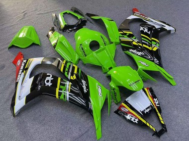 2011-2015 Kawasaki ZX10R Motorcycle Fairings - Green Yellow White Black Red Pirelli Canada for Sale