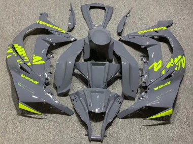 2011-2015 Kawasaki ZX10R Motorcycle Fairing - Nardo Grey Yellow Canada for Sale