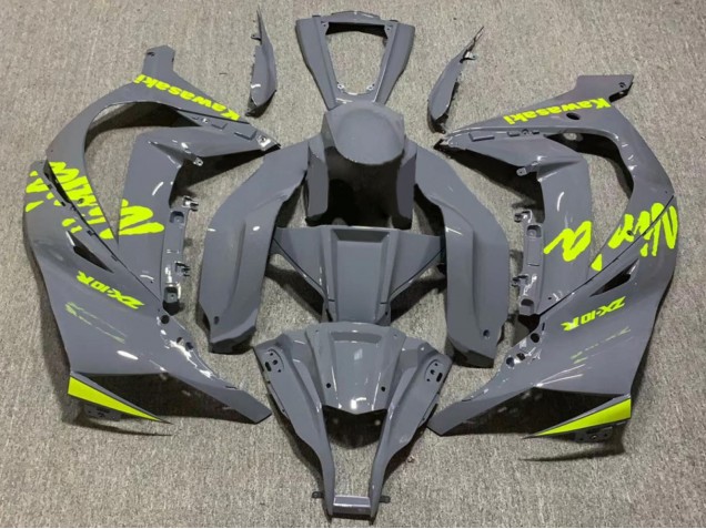 2011-2015 Kawasaki ZX10R Motorcycle Fairing - Nardo Grey Yellow Canada for Sale