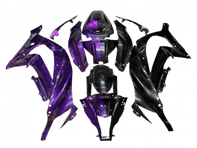 2011-2015 Kawasaki ZX10R Motorcycle Fairings - Purple Black Canada for Sale