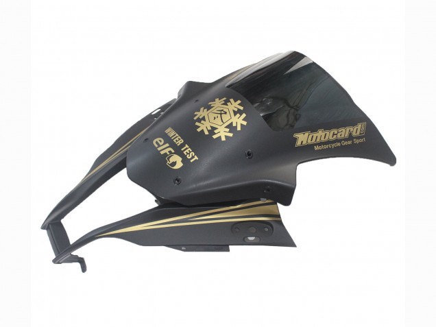 2011-2015 Kawasaki ZX10R Motorcycle Fairings - Matte Black Gold Snow Elf Canada for Sale