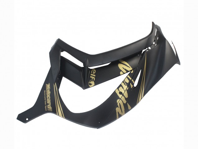 2011-2015 Kawasaki ZX10R Motorcycle Fairings - Matte Black Gold Snow Elf Canada for Sale