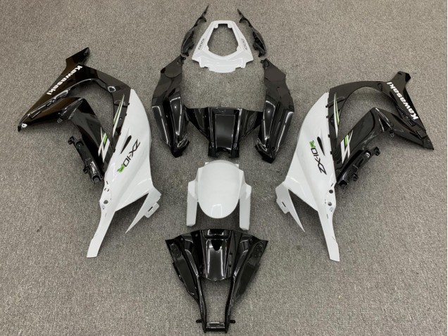 2011-2015 Kawasaki ZX10R Motorcycle Fairings - White Glossy Black Green Canada for Sale