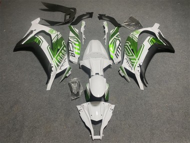 2011-2015 Kawasaki ZX10R Motorcycle Fairings - White Green Matte Black Canada for Sale