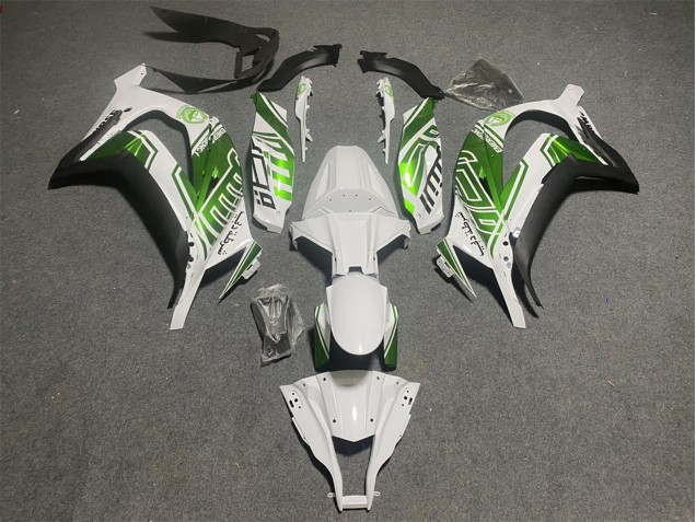 2011-2015 Kawasaki ZX10R Motorcycle Fairings - White Green Matte Black Canada for Sale