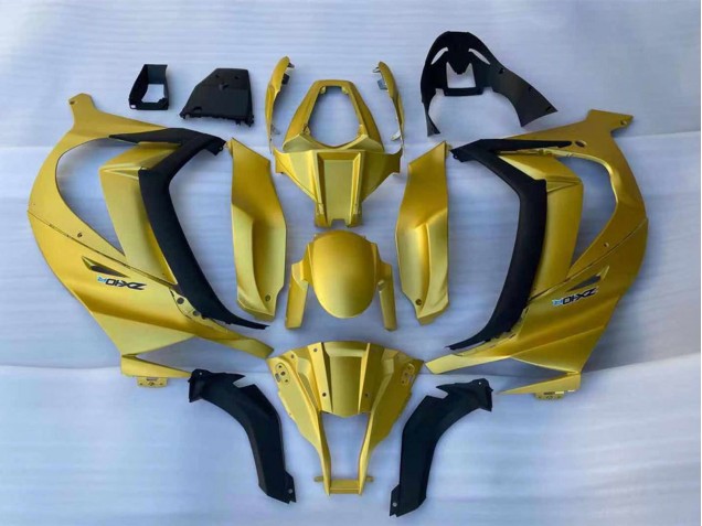 2011-2015 Kawasaki ZX10R Motorcycle Fairings - Gold Black Canada for Sale