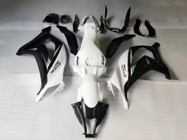 2011-2015 Kawasaki ZX10R Motorcycle Fairings - White Matte Black Green Decals Canada for Sale
