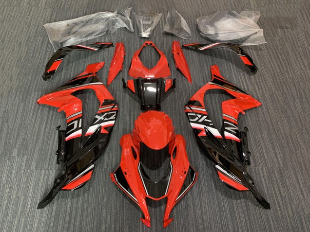 2016-2020 Kawasaki ZX10R Motorcycle Fairing - Red Glossy Black Canada for Sale
