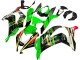 2016-2020 Kawasaki ZX10R Motorcycle Fairings - Green Yellow Red Black Elf Monster Canada for Sale