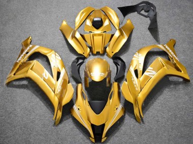 2016-2020 Kawasaki ZX10R Motorcycle Fairings - Gold White Canada for Sale