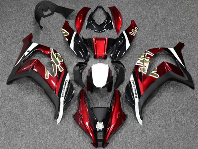 2016-2020 Kawasaki ZX10R Motorcycle Fairings - Red Glossy Black White Canada for Sale