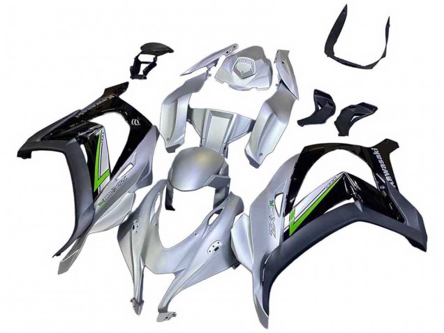 2016-2020 Kawasaki ZX10R Motorcycle Fairing - Silver Green Black Canada for Sale