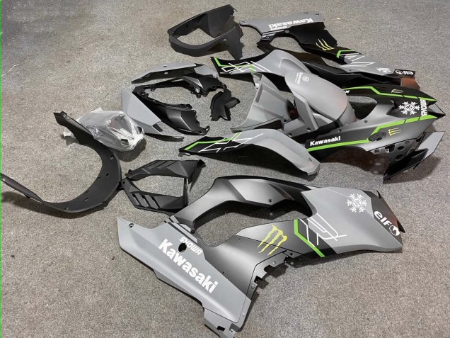 2021-2025 Kawasaki ZX10R Motorcycle Fairings - Grey Matte Black Green White Elf Snow Monster Canada for Sale