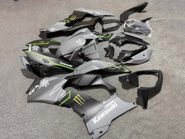 2021-2025 Kawasaki ZX10R Motorcycle Fairings - Grey Matte Black Green White Elf Snow Monster Canada for Sale