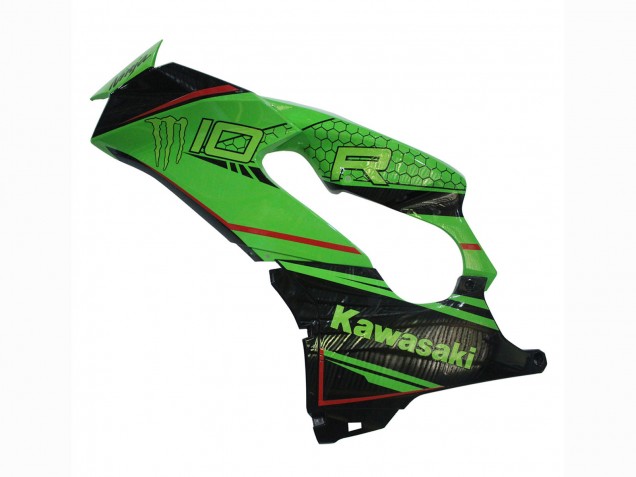 2021-2025 Kawasaki ZX10R Motorcycle Fairings - Green Glossy Black Canada for Sale