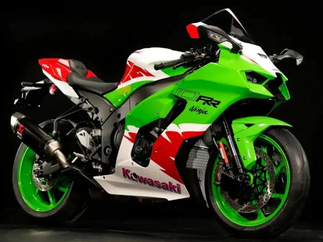 2021-2025 Kawasaki ZX10R Motorcycle Fairings - White Green Red Canada for Sale