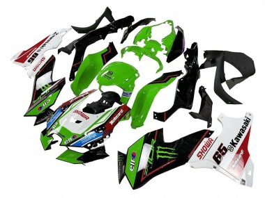 2021-2025 Kawasaki ZX10R Motorcycle Fairings - Green Black White Red Blue Showr Elf Monster Canada for Sale