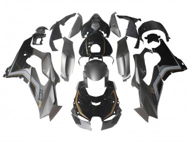 2021-2025 Kawasaki ZX10R Motorcycle Fairings - Black Grey Gold Canada for Sale