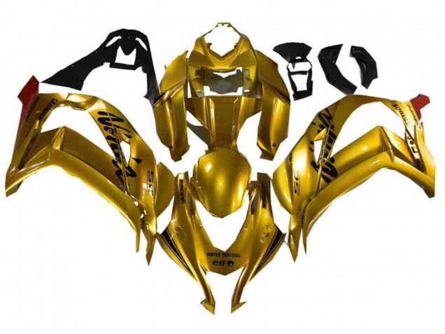 2021-2025 Kawasaki ZX10R Motorcycle Fairings - Gold Black Canada for Sale