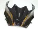 2006-2011 Kawasaki ZX14R ZZR1400 Motorcycle Fairings - Glossy Black Gold Flame Canada for Sale