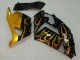 2006-2011 Kawasaki ZX14R ZZR1400 Motorcycle Fairings - Glossy Black Gold Flame Canada for Sale