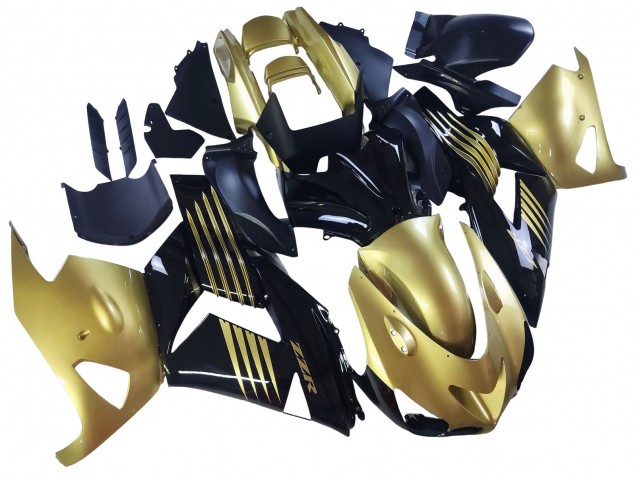 2006-2011 Kawasaki ZX14R ZZR1400 Motorcycle Fairings - Gold Black Canada for Sale