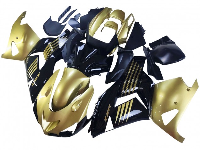 2006-2011 Kawasaki ZX14R ZZR1400 Motorcycle Fairings - Gold Black Canada for Sale