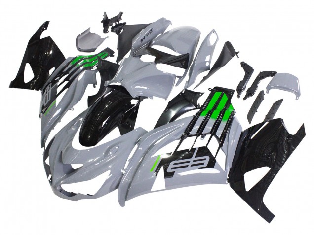2012-2024 Kawasaki ZX14R ZZR1400 Motorcycle Fairings - Grey Green Black Canada for Sale