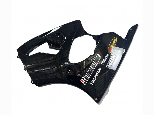 1998-1999 Kawasaki ZX6R Motorcycle Fairings - Glossy Black Yellow Elf Bridgestone Canada for Sale