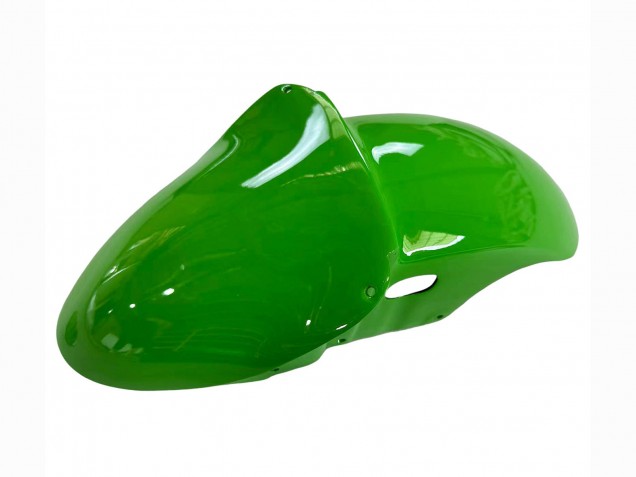 1998-1999 Kawasaki ZX6R Motorcycle Fairings - Green Glossy Black Elf Bridgestone Canada for Sale