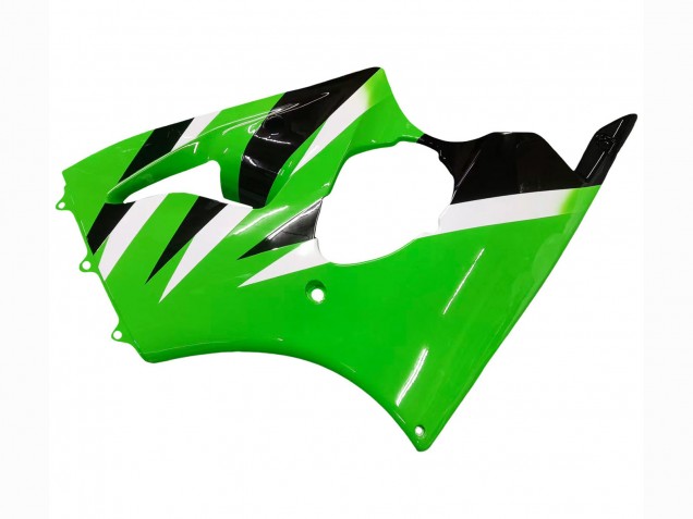2000-2002 Kawasaki ZX6R Motorcycle Fairings - Green White Black Canada for Sale
