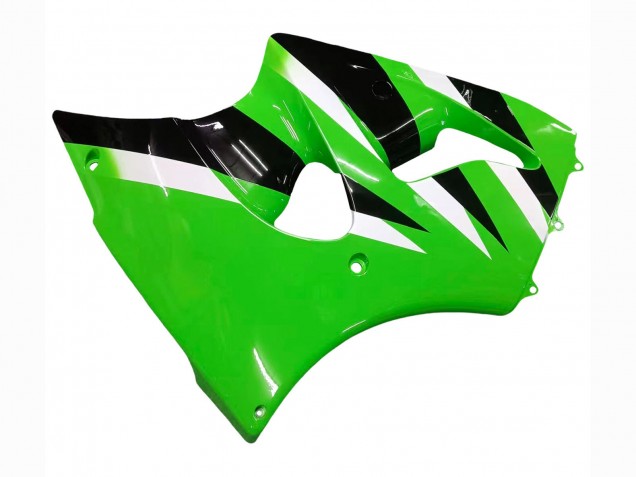 2000-2002 Kawasaki ZX6R Motorcycle Fairings - Green White Black Canada for Sale
