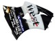 2000-2002 Kawasaki ZX6R Motorcycle Fairings - Glossy Black White West Michelin Canada for Sale