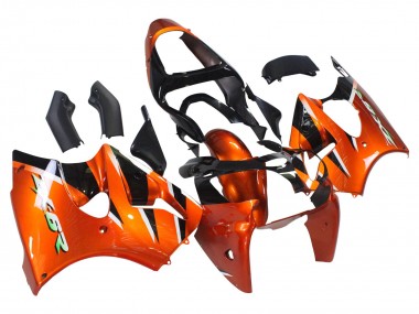 2000-2002 Kawasaki ZX6R Motorcycle Fairings - Orange Black Canada for Sale