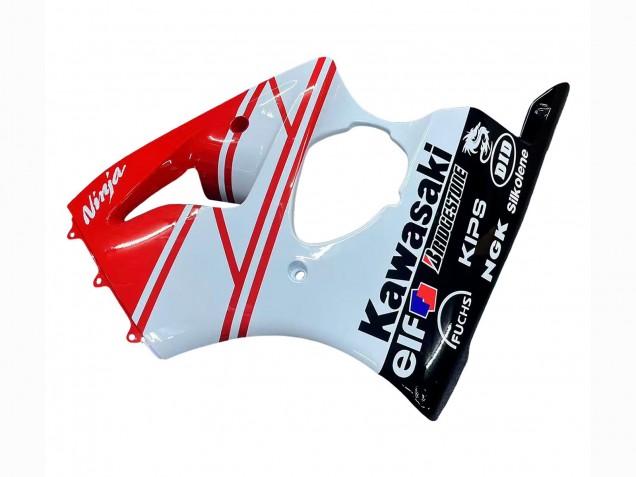 2000-2002 Kawasaki ZX6R Motorcycle Fairings - White Red Black Canada for Sale