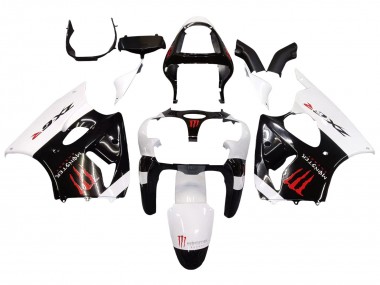 2000-2002 Kawasaki ZX6R Motorcycle Fairings - White Black Red Monster Canada for Sale